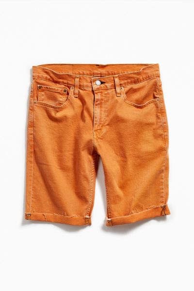 orange levi shorts