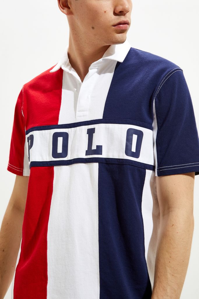 Polo Ralph Lauren Blocked Short Sleeve Rugby Shirt | Urban Outfitters