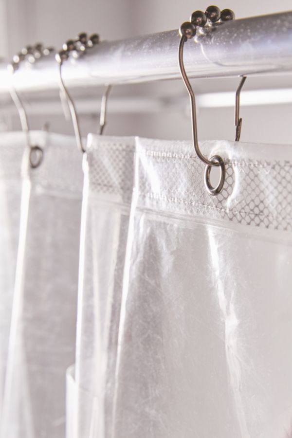 Clear Pocket Shower Curtain Liner | Urban Outfitters