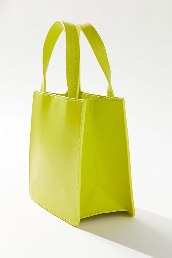 BAGGU Small Leather Retail Tote Bag Urban Outfitters