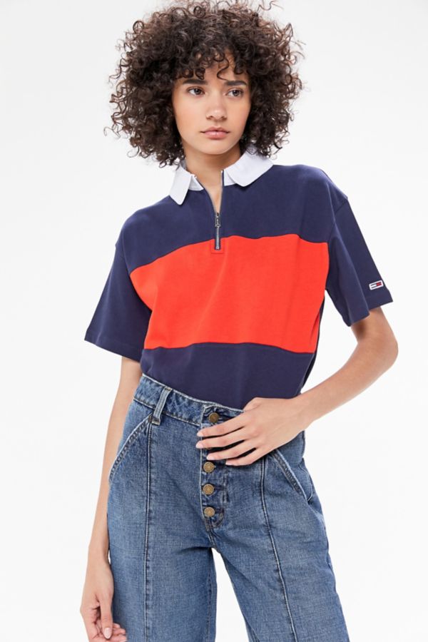 Tommy Hilfiger Bold Stripe Polo Tee | Urban Outfitters