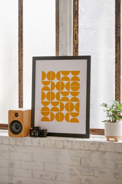 The Old Art Studio Mid Century Modern 04 Yellow Art Print