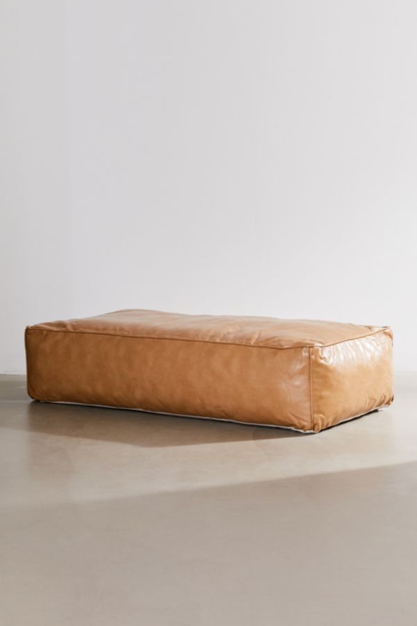 Ama Recycled Leather Floor Cushion Urban Outfitters