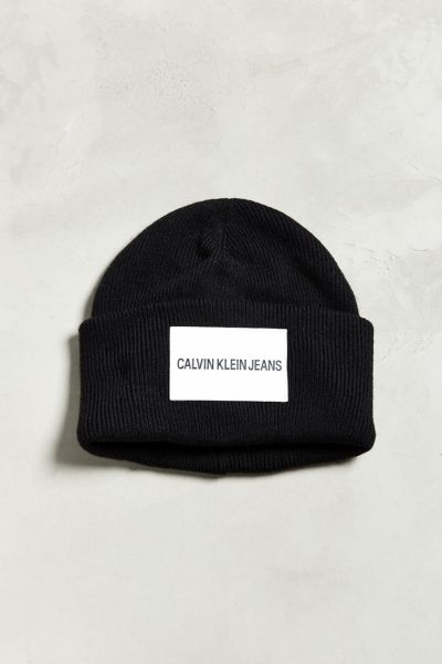 calvin klein patch beanie