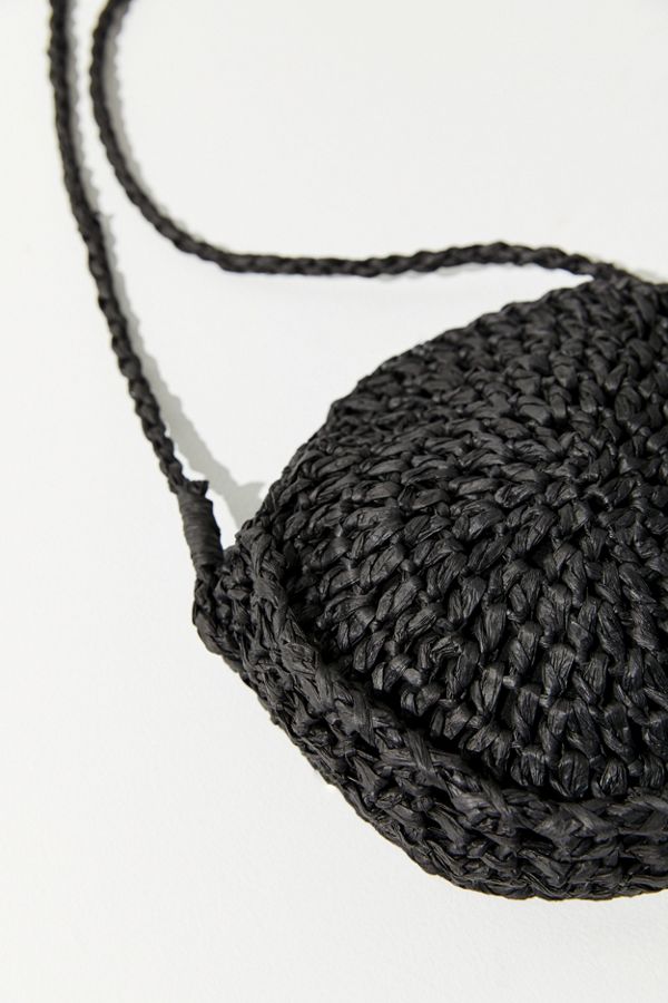 Soft Straw Circle Crossbody Bag Urban Outfitters