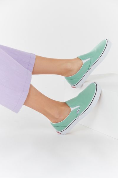 green slip on vans