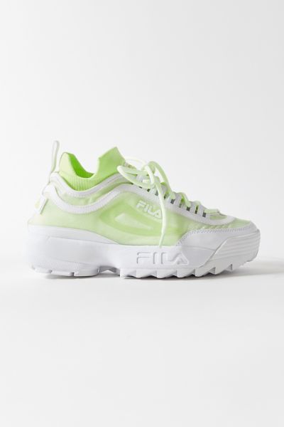 fila disruptor mono mesh sock fit sneaker