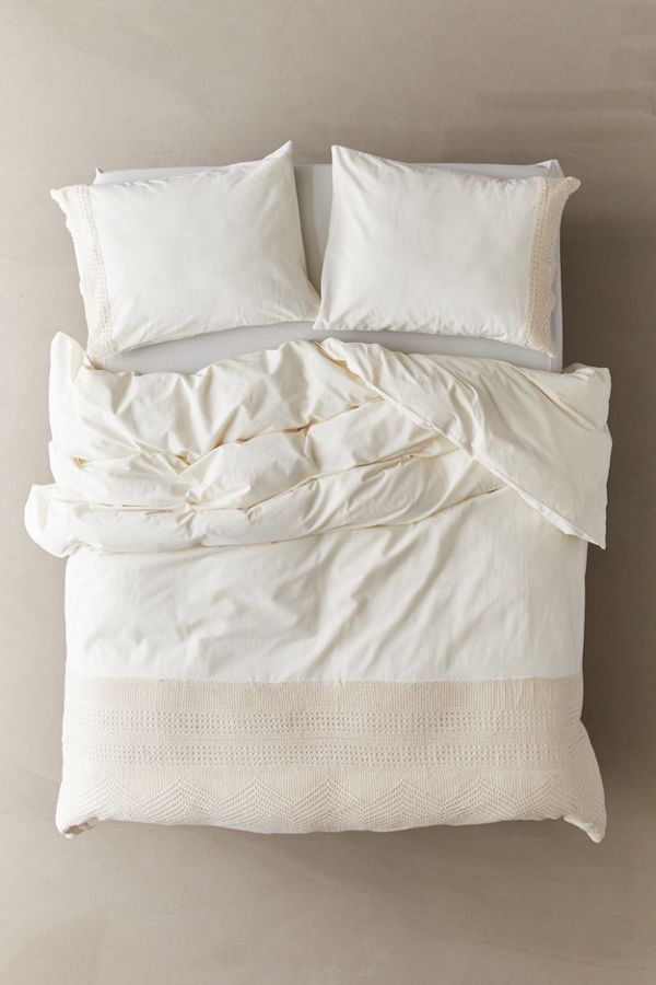 Pippa Crochet Duvet Cover Urban Outfitters