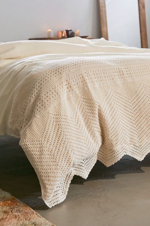 Pippa Crochet Duvet Cover Urban Outfitters
