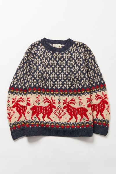 Vintage Fair Isle Reindeer Sweater | Urban Outfitters