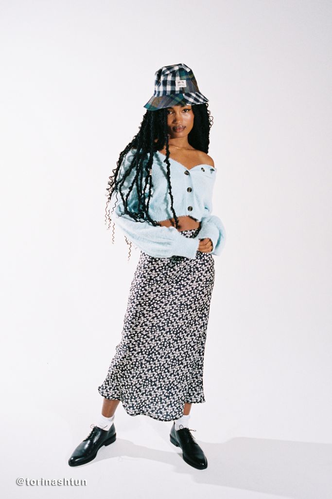 UO Rowan Midi Slip Skirt | Urban Outfitters Canada