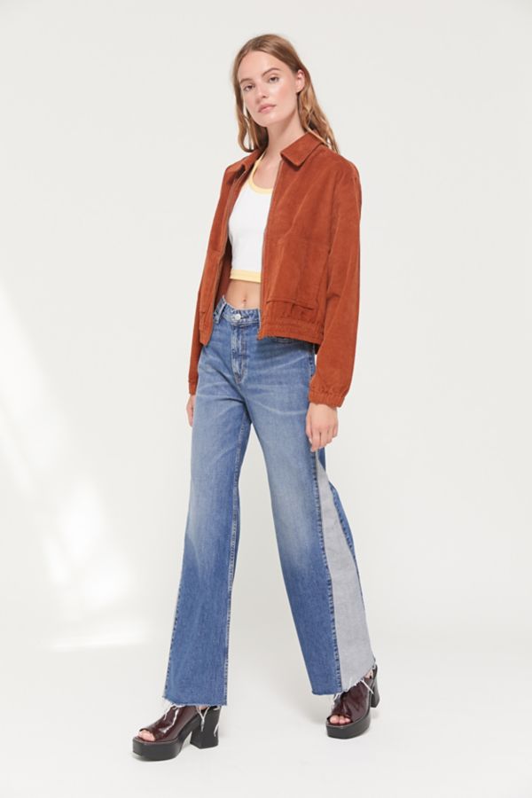 cropped corduroy jacket outfit