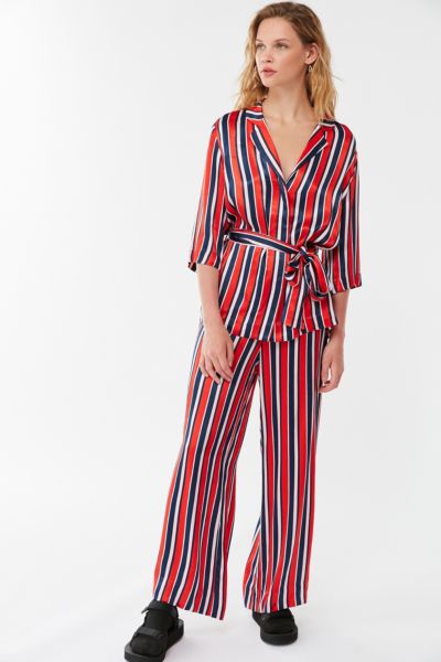 Just Female Mynte Striped Wide Leg Pant | Urban Outfitters