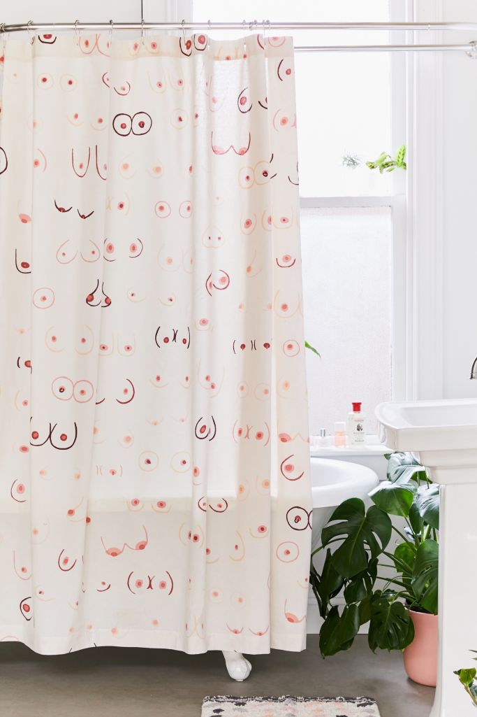 Allover Boobs Shower Curtain Urban Outfitters Canada