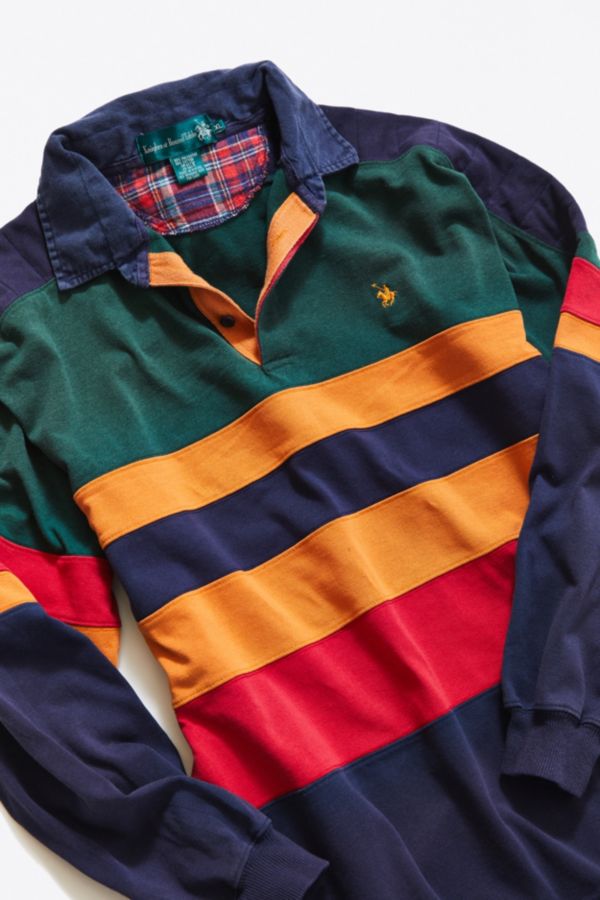 Vintage Knights Of Roundtable Striped Rugby Shirt Urban Outfitters