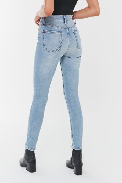 light wash high rise skinny jeans