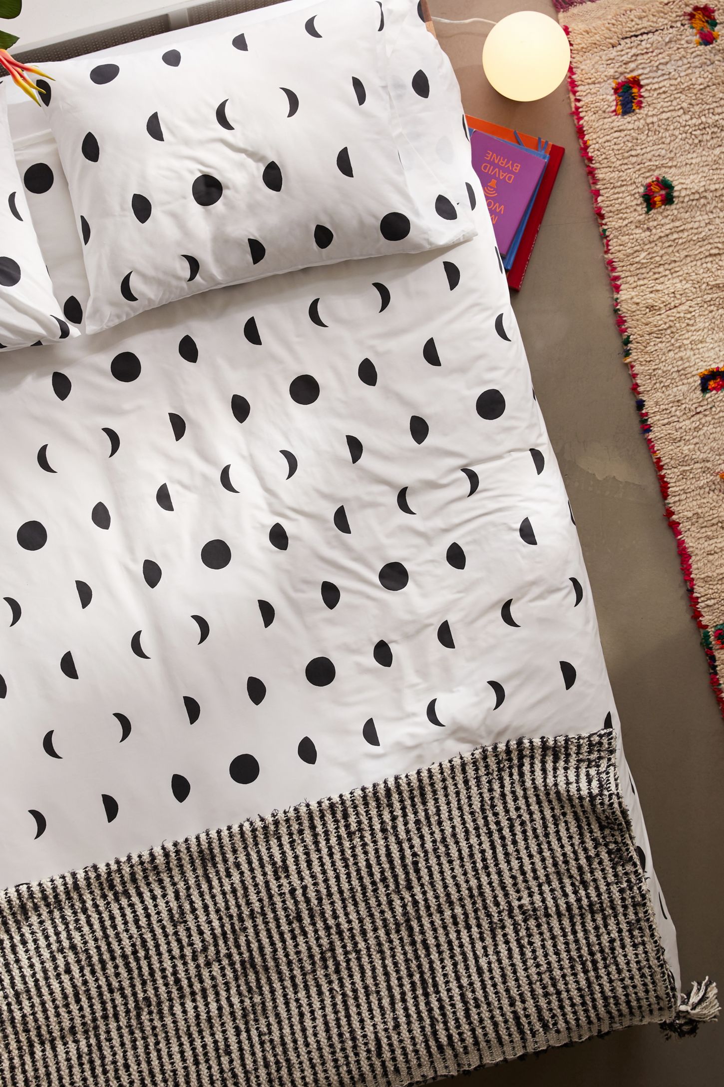 Allover Moons Duvet Set Urban Outfitters