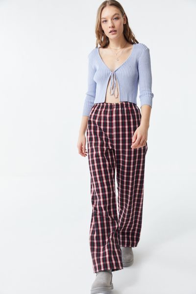 Urban Renewal Remnants Plaid Puddle Pant | Urban Outfitters