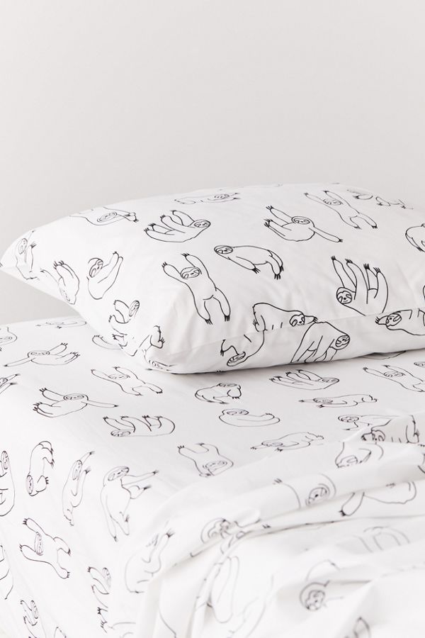 Allover Sloths Sheet Set Urban Outfitters Canada