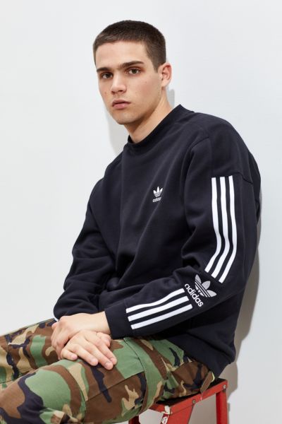 adidas lock up logo crew neck sweatshirt