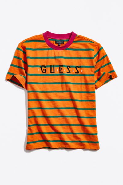 guess orange t shirt
