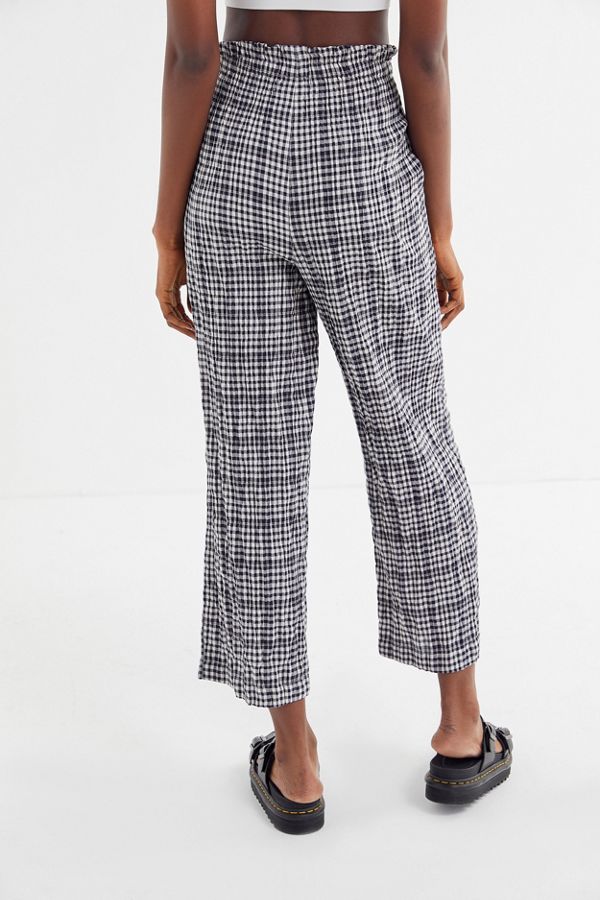 UO Gingham Paperbag Pant | Urban Outfitters
