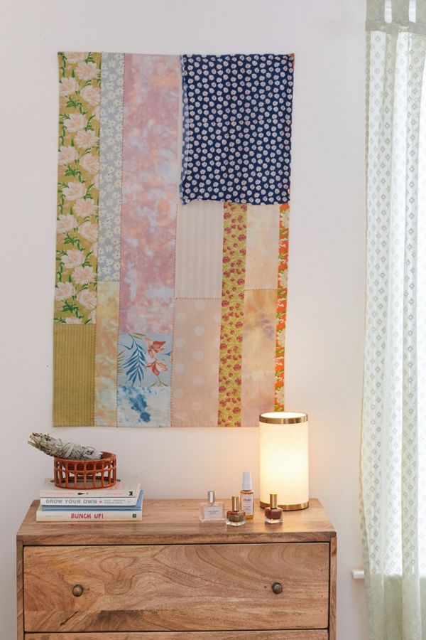 Slide View: 1: Patchwork Flag Tapestry