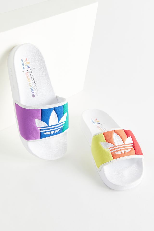 adidas Pride Adilette Slide | Urban Outfitters