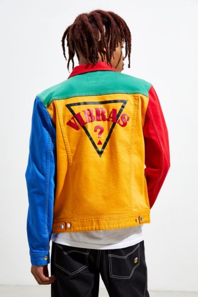 guess color block jacket