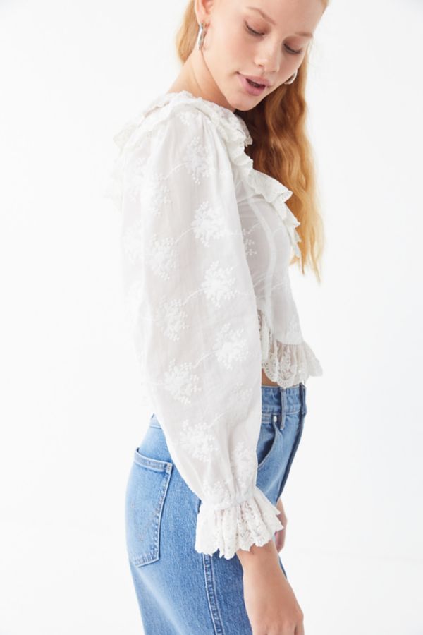 House Of Sunny Ruffle Prairie Top | Urban Outfitters