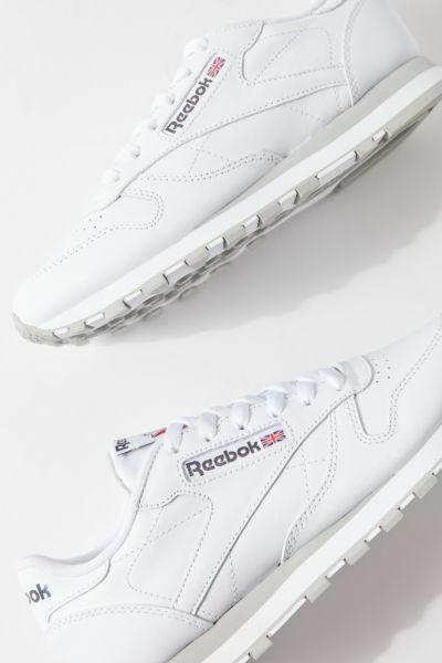reebok classic leather sneakers in white