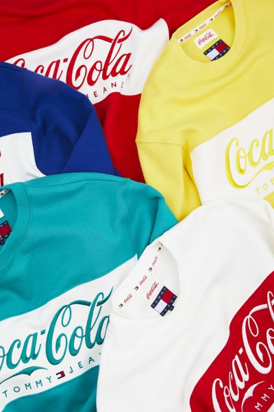 blue coca cola sweatshirt