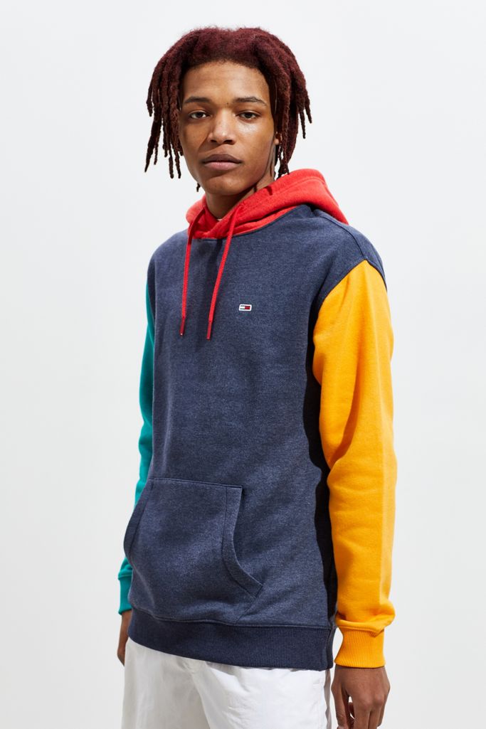 Tommy Jeans Colorblock Hoodie Sweatshirt | Urban Outfitters