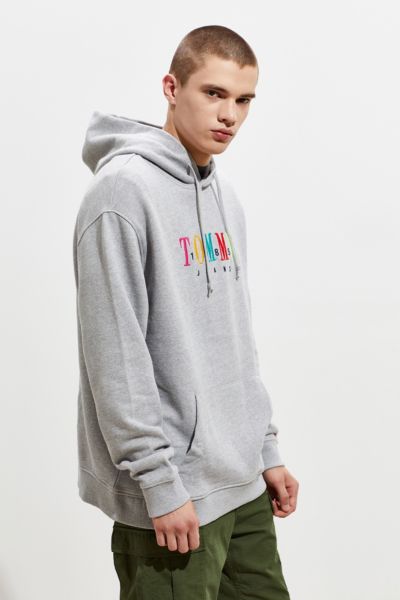 tommy jeans multicolor logo hoodie sweatshirt