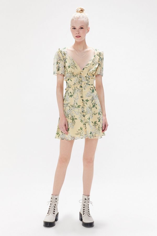 Keepsake Luscious Floral Ruffle Mini Dress | Urban Outfitters