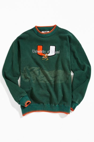 university of miami crewneck sweatshirt