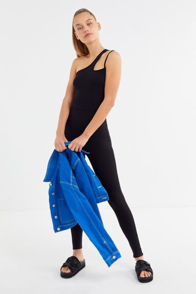 UO Cleo Cutout One-Shoulder Jumpsuit | Urban Outfitters