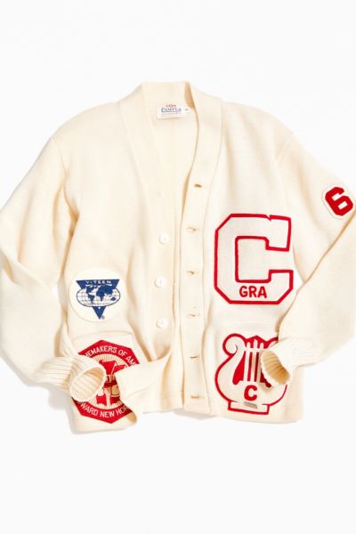 vintage campus cardigan