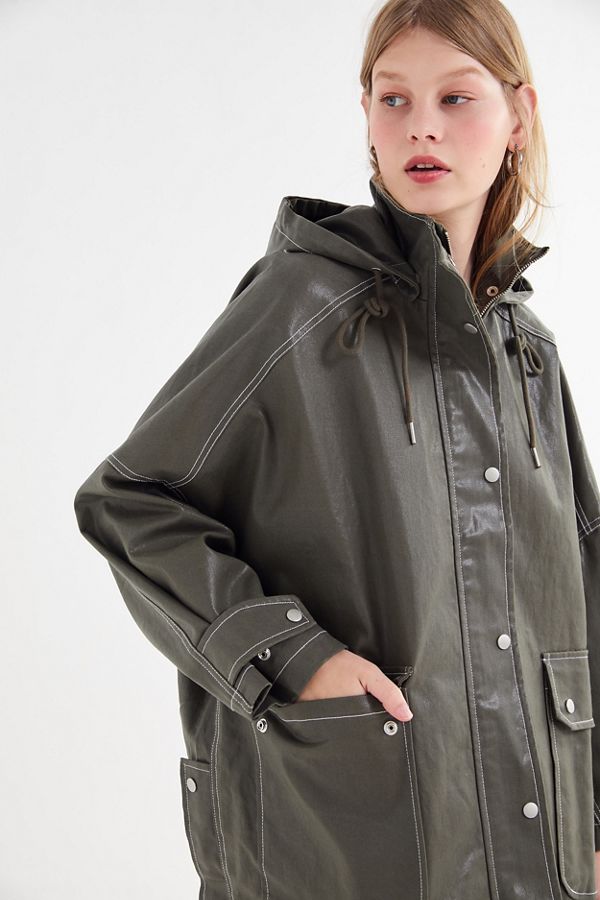 UO Hooded Longline Anorak Jacket Urban Outfitters Canada
