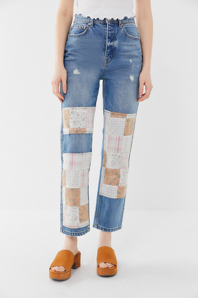 patchwork jeans urban outfitters
