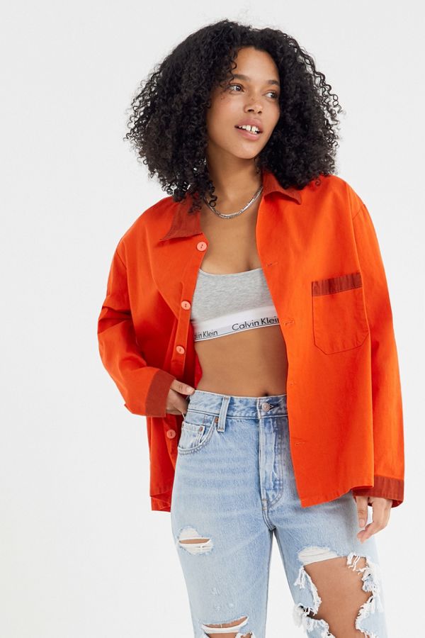 Vintage Overdyed Button-Front Shirt | Urban Outfitters