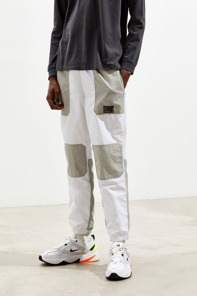 UO Knee Blocked White Wind Pant | Urban Outfitters