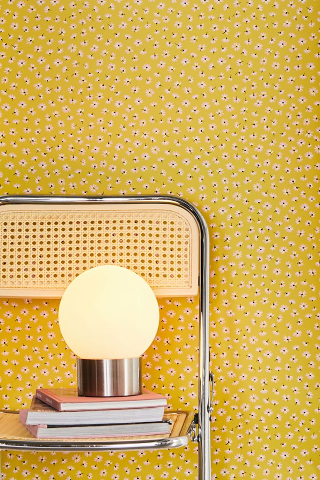 Aster Daisy Removable Wallpaper Urban Outfitters