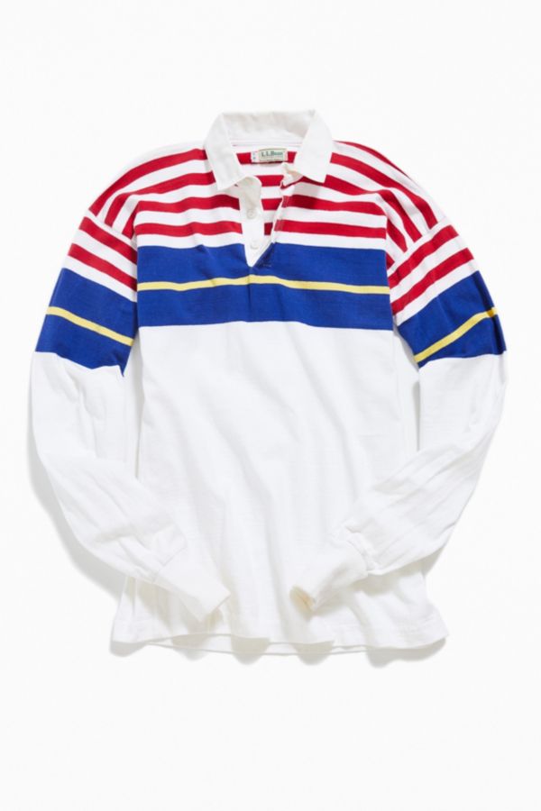 Vintage L.L. Bean Flag Stripe Rugby Shirt Urban Outfitters