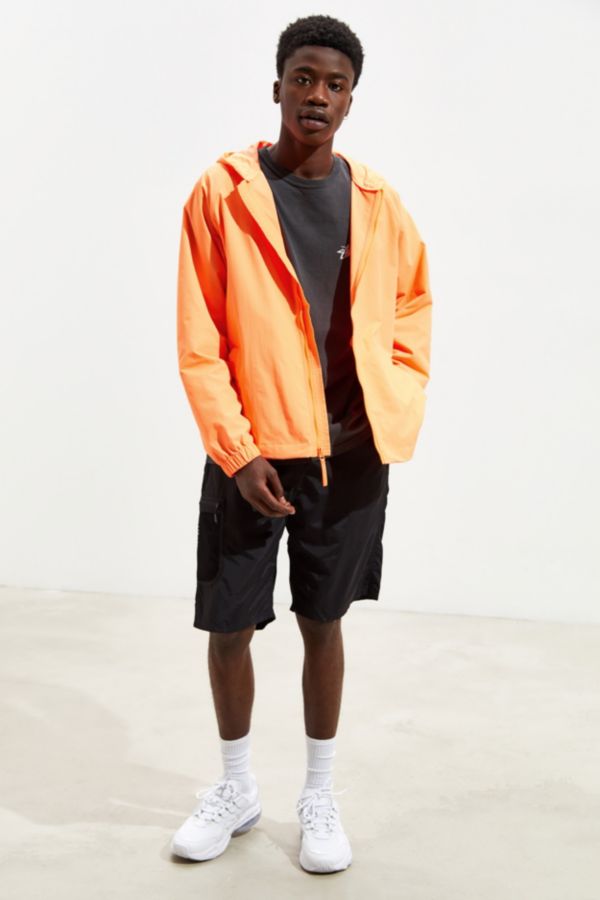 UO Neon Orange Windbreaker Jacket | Urban Outfitters Canada