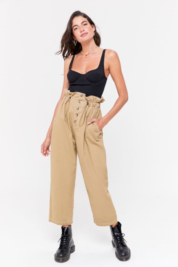 UO Terra High-Rise Paperbag Pant | Urban Outfitters