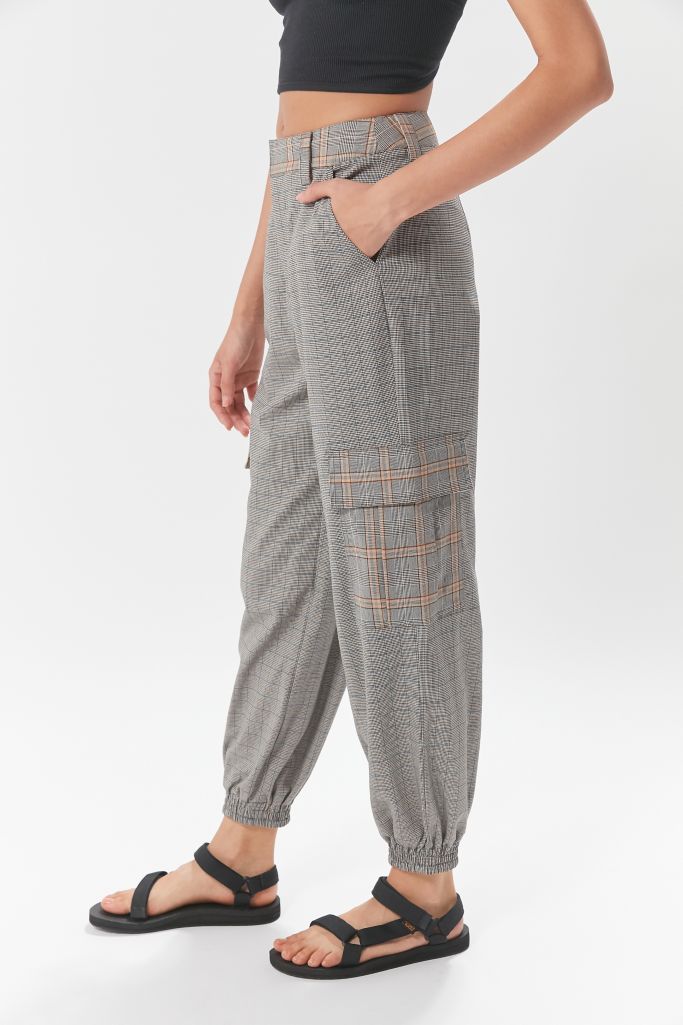 patta checkered warm up jogger
