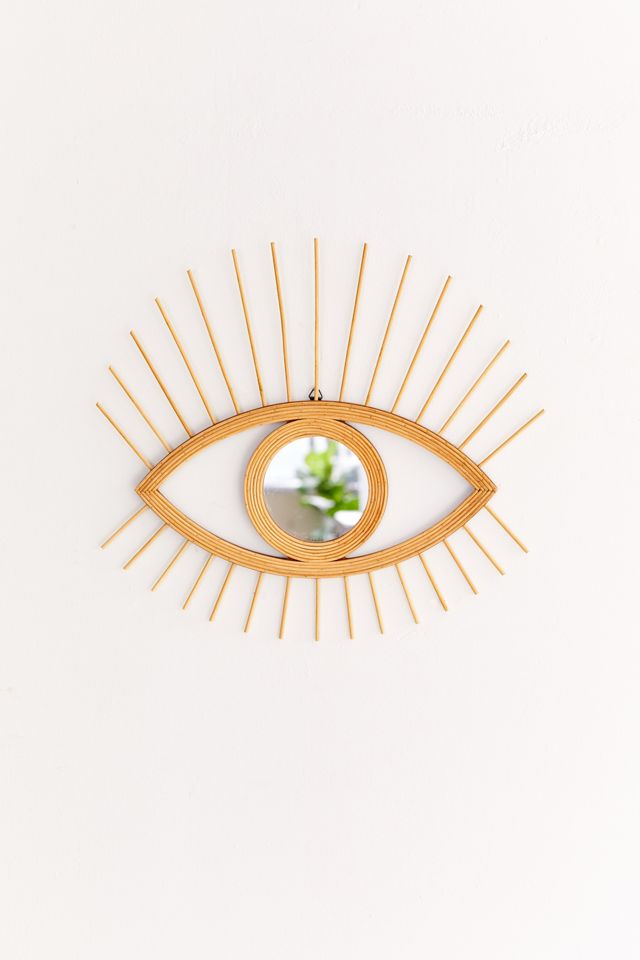 Rattan Eye Wall Mirror Urban Outfitters