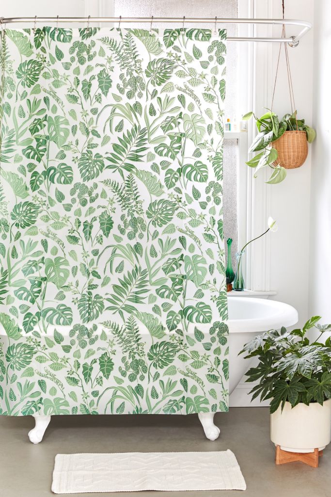 Jungle PEVA Shower Curtain Urban Outfitters Canada