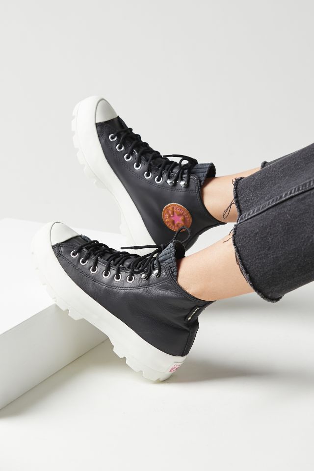 converse lugged leather high tops